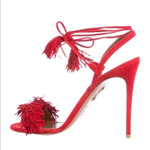 Aquazurra Sexy Thing Suede sandal